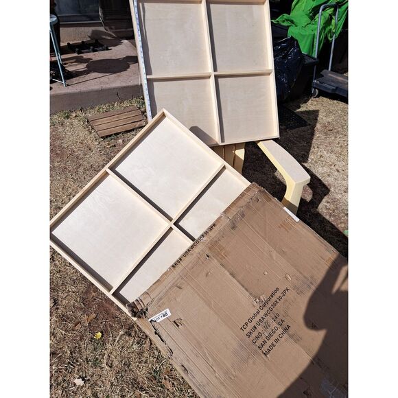 NIB- TWO 30"x 30" Extra Large wooden Shadow Box with 4 separate frames inside